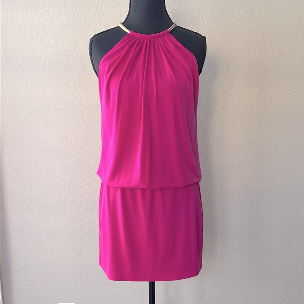 Pink Halter Mini Dress for Cocktail Events